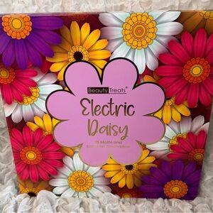 Beauty Treats Electric Daisy Eyeshadow Palette - Bright Floral Pink Packaging